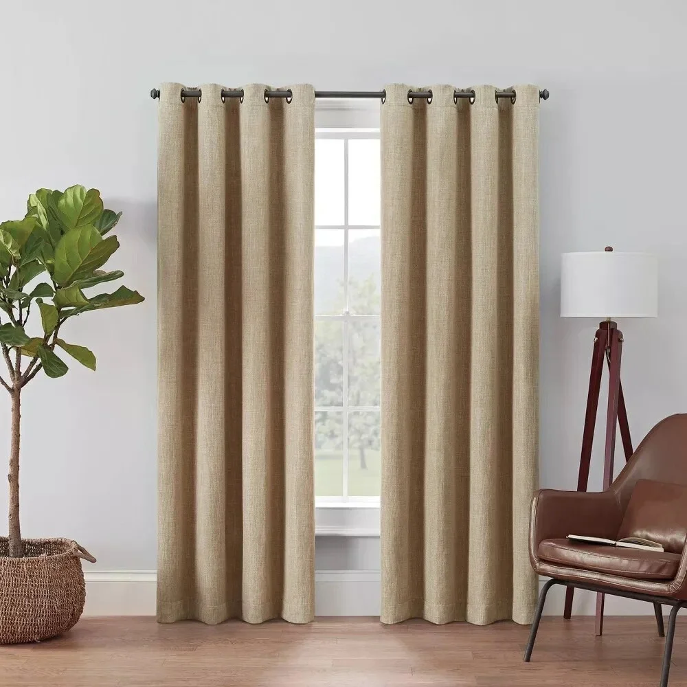⚡️1pc Blackout Rowland Curtain Panel - Eclipse-color Khaki size 52